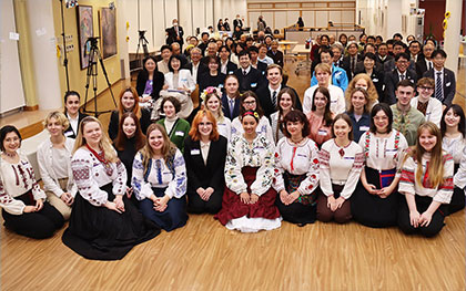 Gathering of Gratitude by Ukrainian Students