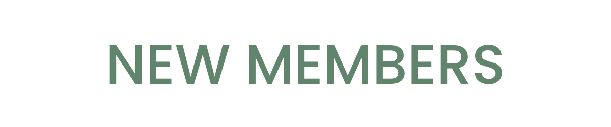NEW MEMBERS
